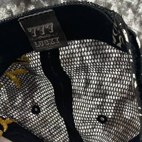 Outer Banks Baseball Cap 777 Lucky Hook Loop Closure - Picture 2 of 7